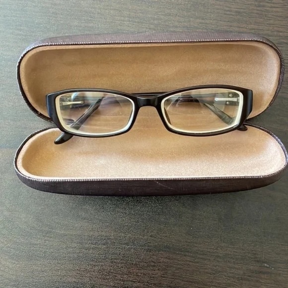 Women\'s Full Rim Eyeglasses Frame w/ Beautiful Gold Detailing on Sides and Case main image 12
